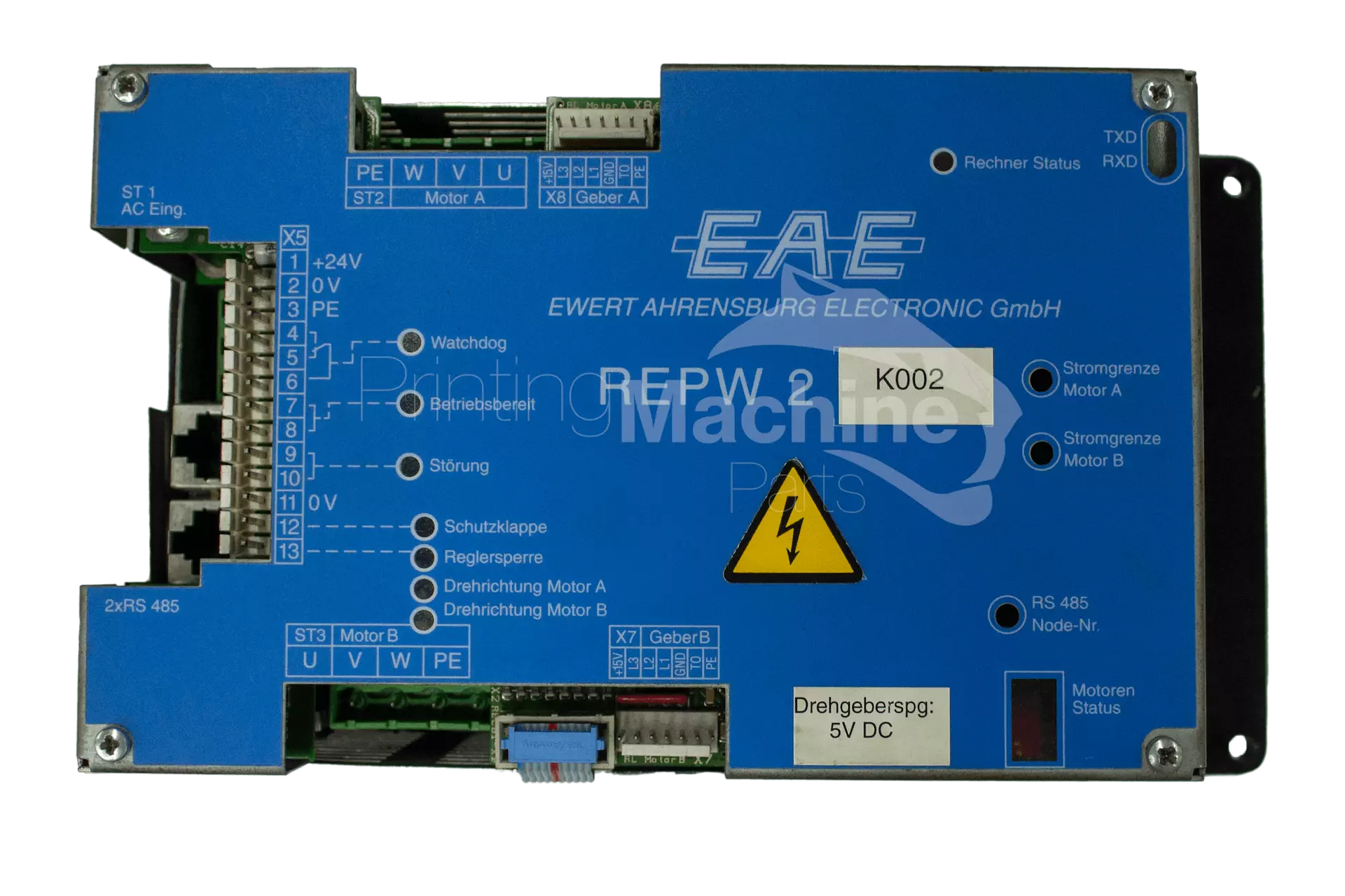 printing machine parts eae repw2 ewert ahrensburh electronic gmbh repw 2 k002 k004 k102-3
